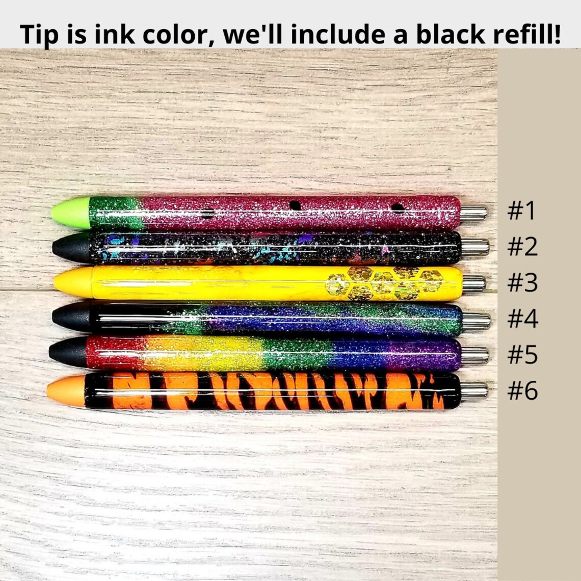 Personalized Specialty Pens Epoxy Pens Refill Included Etsy