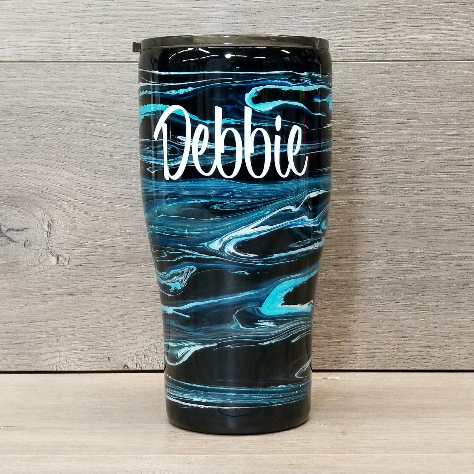 Personalized Alcohol Ink Tumbler Etsy