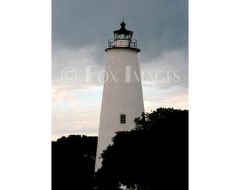 Lighthouse, Ocracoke Island Lighthouse, Fine Art Photography Print, North Carolina, Nautical Decor, Beach Decor, Rustic Decor