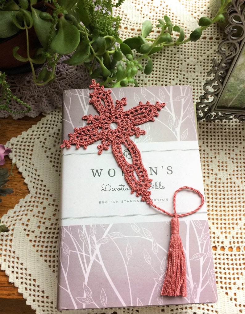 Crochet Bookmark Bible Study Bookmark Devotional Bible Etsy