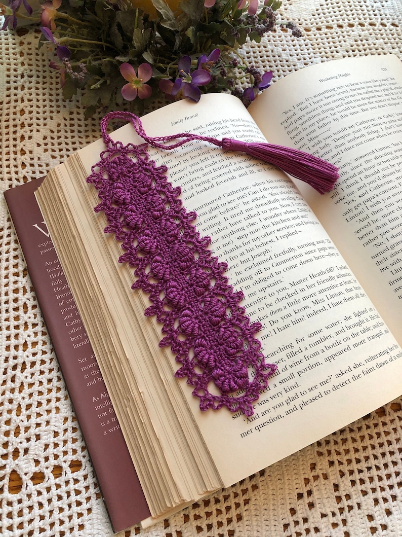 Crochet Bookmark Crochet Lace Bookmark Bookmark for Mom Etsy