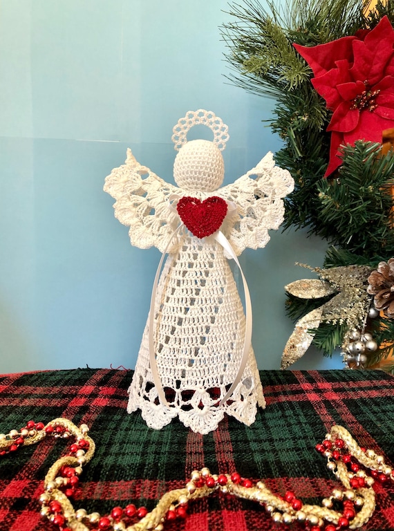 Kit DIY Crochet Ange De Noël - Pour Débutants, Inclut Fil, Crochet Et Instructions - Décoration Sapin