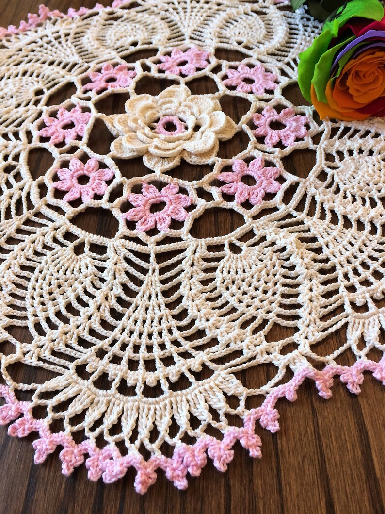Crochet Doily Victorian Centerpiece Doily Handmade doily Etsy