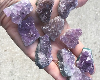 Amethyst Crystal Cluster/ Raw Amethyst Chunks/ Crystal Cluster/ Healing Amethyst/ Amethyst Geode/ Quartz Druzy/ Purple Crystal CY140