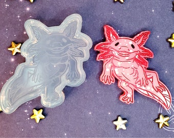 Silicone Etched Axolotl Mold