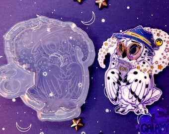 Silicone Mold Etched Animal Coven- Owl