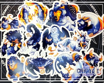 Astrological Zodiac Vinyl Matte Sticker- Set of All 12