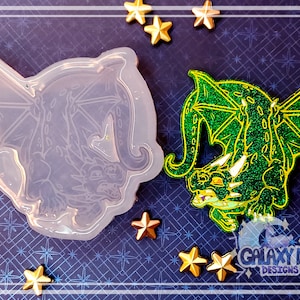 Silicone Etched Kawaii Western Dragon Mold