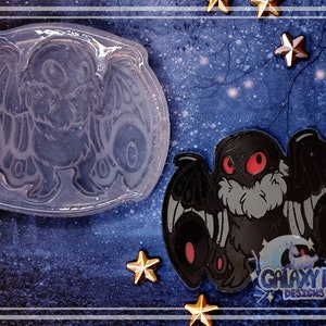 Silicone Etched Kawaii Mothman Mold