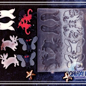 Silicone Cryptid Earring Stud Mold Palette