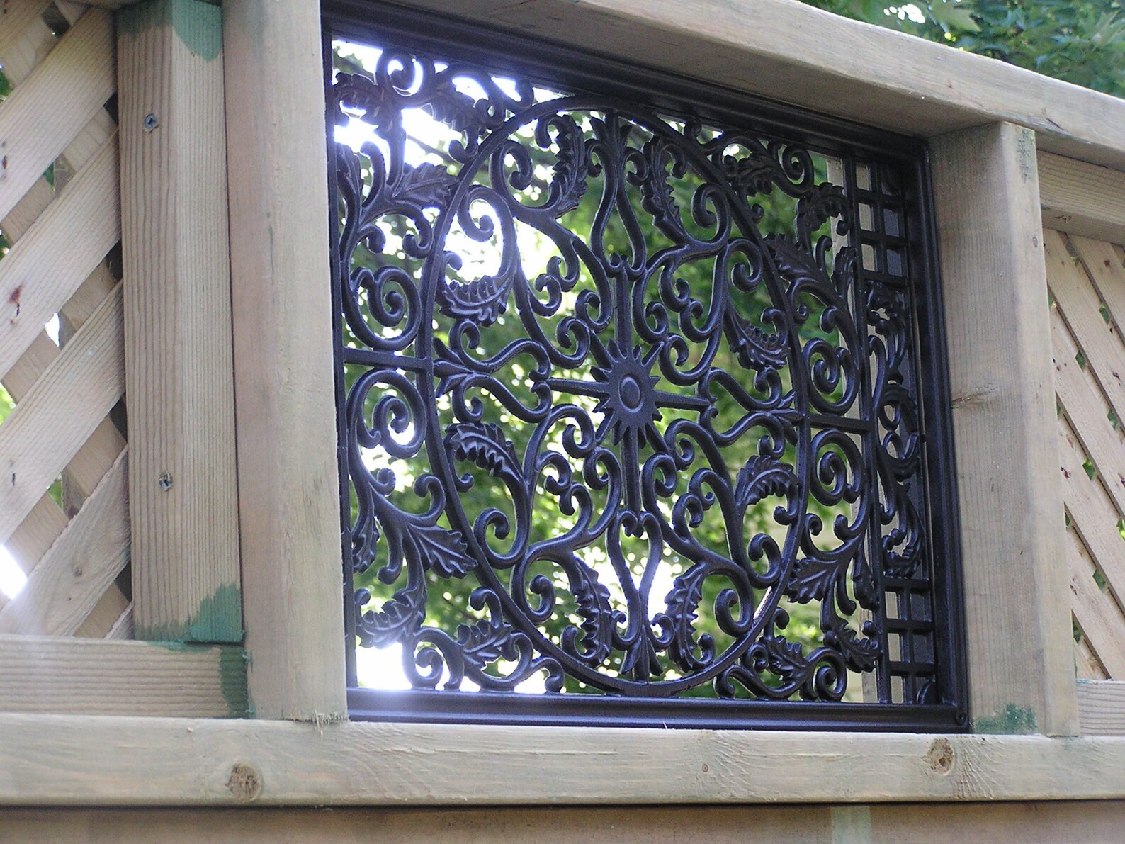Rectangle Decorative Gate Fence Insert ACW61 Cast Aluminium Etsy