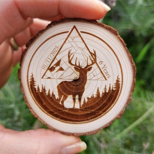 Majestic Buck Sobriety Milestone Sober Birthday AA Token Medallón Chip Moneda Regalo para hombres