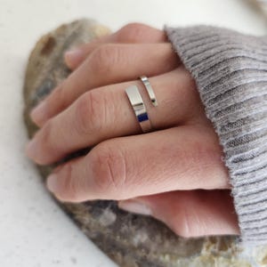 925 Sterling Silver Ring, Open Ring, Adjustable Ring, Minimalist Ring, Trendy Ring, Women ring, Gift for her