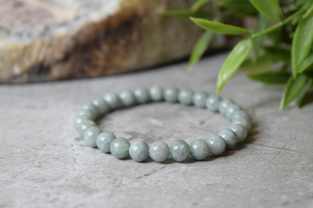 Burmese Green Jade Gold Vermeil Bracelet I (7mm)