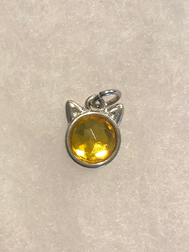 Colorful Kitty Clip On Earrings or Necklace! Lots of colors! afbeelding 9