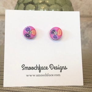 Flower Clip On Earrings: Handmade Play Jewelry