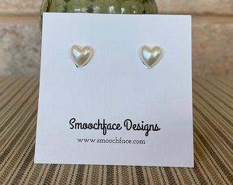 Pearly Hearts Clip On Earrings!