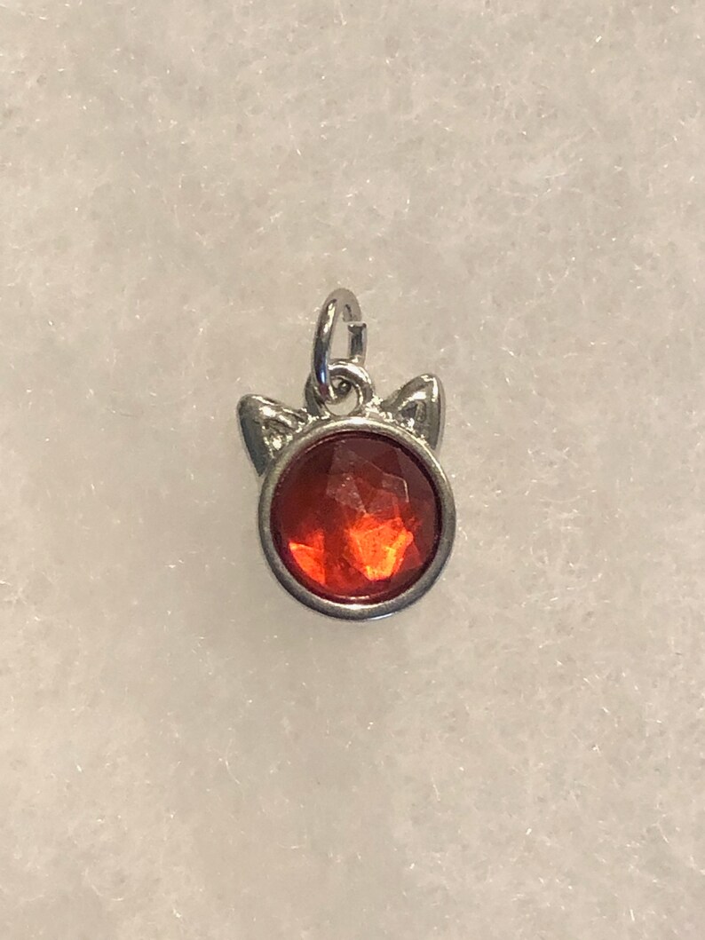 Colorful Kitty Clip On Earrings or Necklace! Lots of colors! afbeelding 4