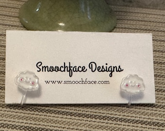 Cutesy Cloud Clip On Earrings!