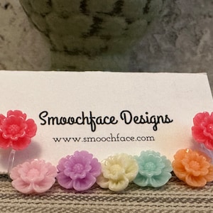 Fun Flower Clip On Earrings!