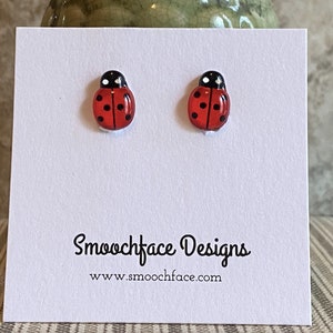 Ladybug Clip On Earrings! Lots of Colors!