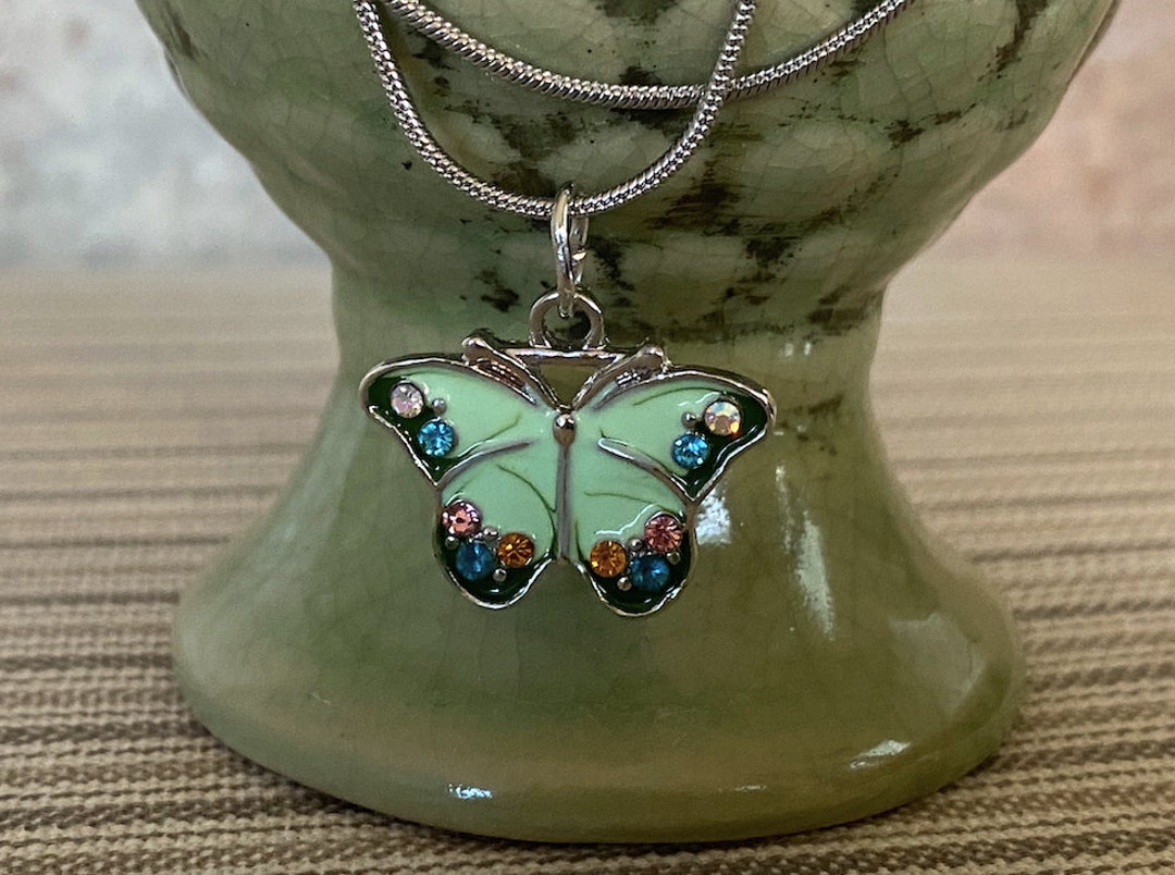 Butterfly Jewelry Women 925 Sterling Silver Butterflies Necklace Weddi