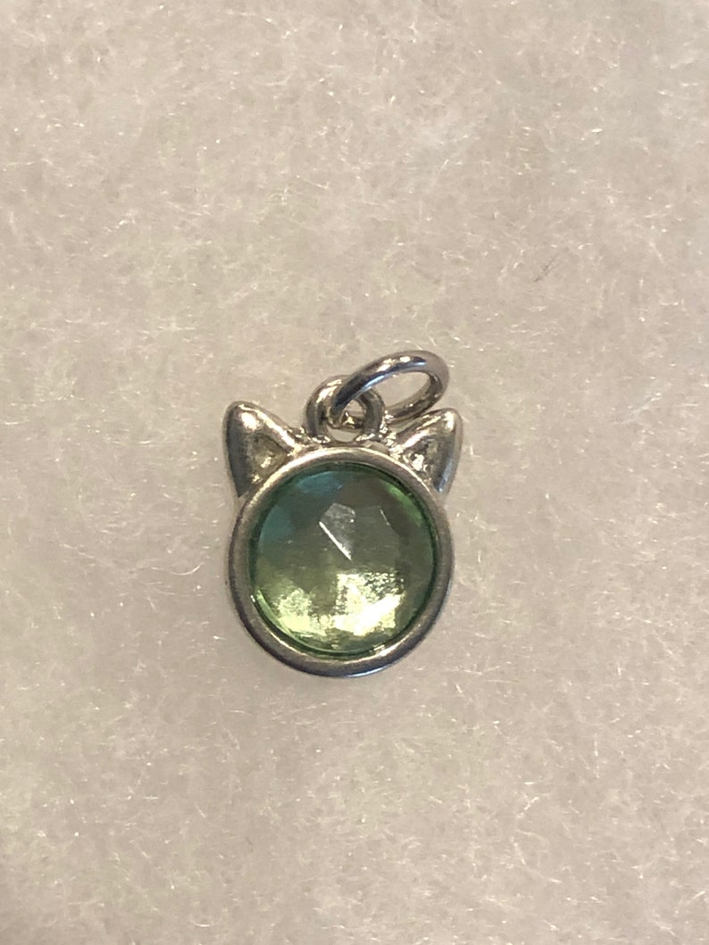 Colorful Kitty Clip On Earrings or Necklace! Lots of colors! afbeelding 5
