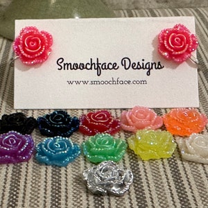 Radiant Rose Clip On Earrings!