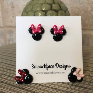 Magnificient Mouse Clip On Earrings! Three Colors!