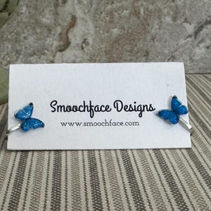 Colorful Butterfly Clip On Earrings!