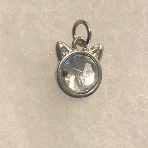 Colorful Kitty Clip On Earrings or Necklace! Lots of colors! afbeelding 2
