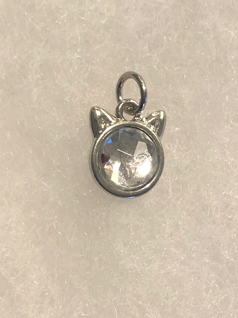 Colorful Kitty Clip On Earrings or Necklace! Lots of colors! afbeelding 2