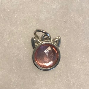 Colorful Kitty Clip On Earrings or Necklace! Lots of colors! afbeelding 6
