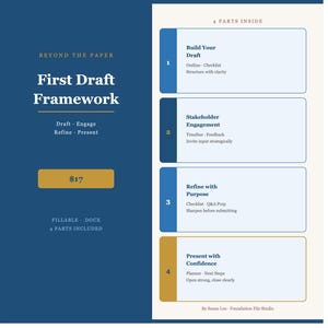 Beyond the Paper — First Draft Framework for Proposal Writing