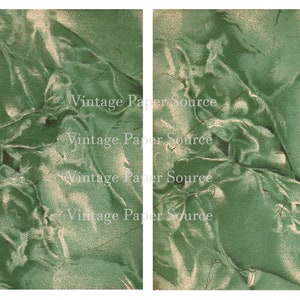 Vintage Art Deco Green Marbled Book Endpapers | 2 Different Patterns Digital Download | PNG | Printable Paper Craft Supply for Junk Journals