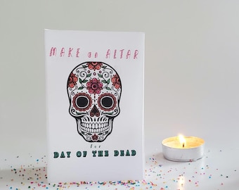 Zine - DIY Day of the Dead Altar,  Dia de Muertos Project Mini Zine