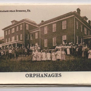 Historic Orphanages Mini Zine | 8 Rare Vintage Photos | Artist Reference, Social History Booklet | Dark Academia & Oddities Ephemera