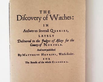 The Discovery of Witches (1647): Matthew Hopkins’s Witch‑Hunting Booklet Reprint