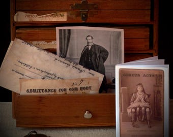 Zine - Circus Sideshow Freaks Historic Oddities Mini Photo Zine