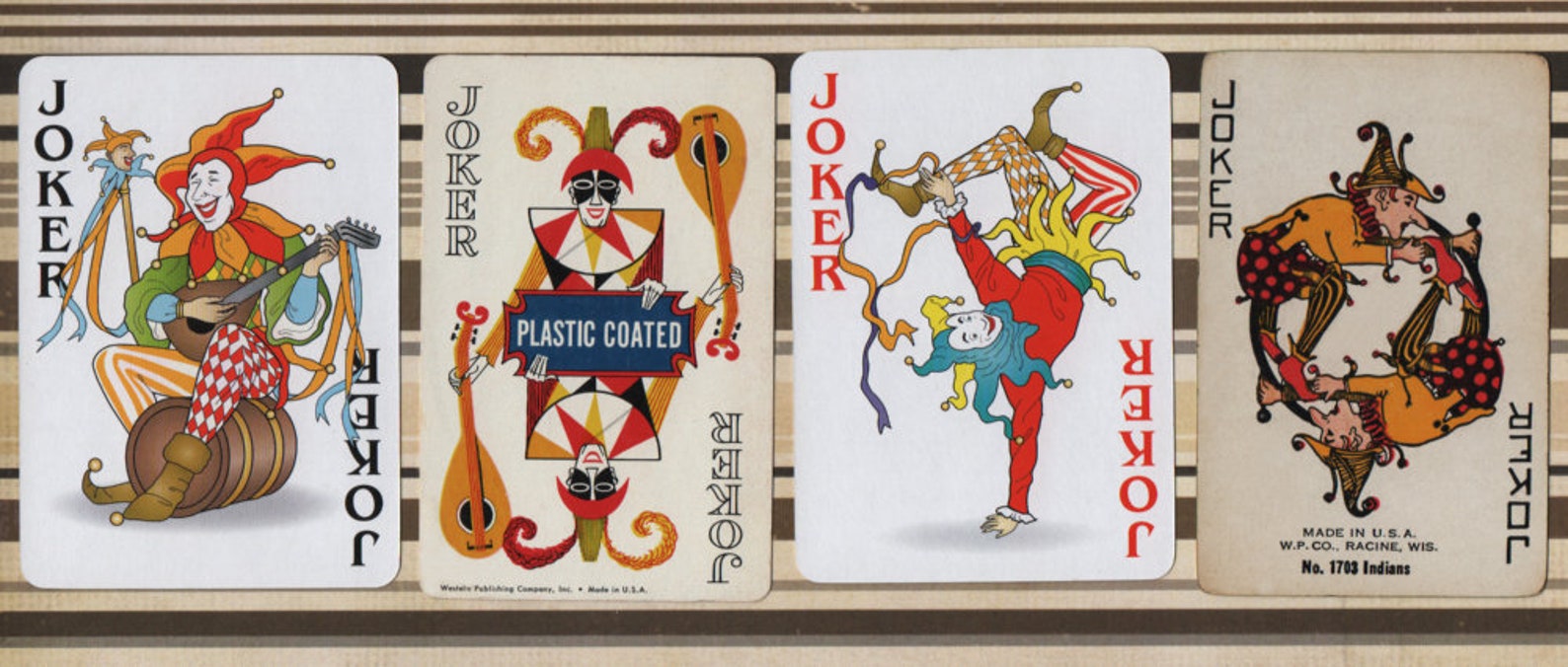 Vintage Jokers and Ace of Spades Playing Cards DIGITAL Etsy Canada