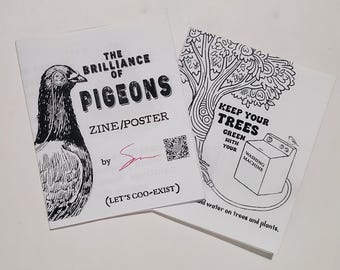 2 Zines: Pigeons and Househould Water Recycling