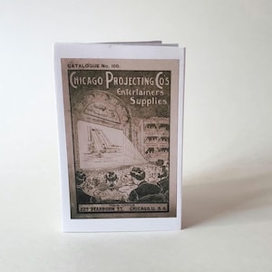 Old Movie Projectors Mini  Zine: The Chicago Projecting Co. Catalog (c.1900) Illustrations