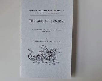 1879 Age of Dragons Lecture Reprint • B Waterhouse Hawkins Scientific History • Victorian Paleontology and Myth Booklet