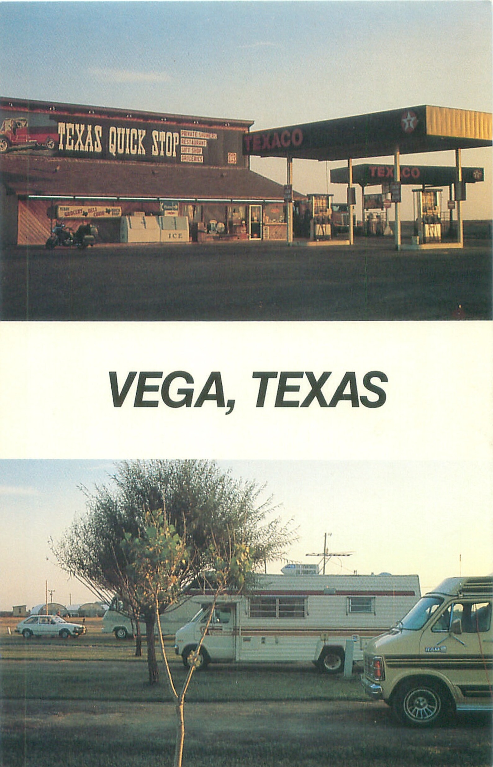 Vega TX Texas Quick Stop Texaco Gas Station RVs Vintage Etsy