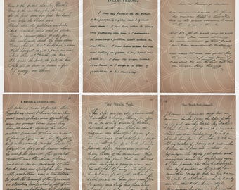 Victorian Death Letters & Mourning Correspondence • 19th Century Handwritten Ledger Pages • Archival Script Scans (Digital Download)