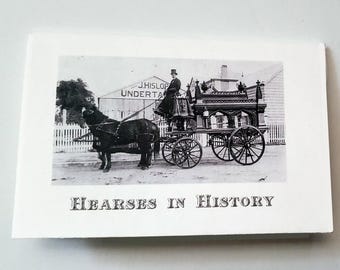 Funeral Hearses Throughout History Mini Photo Zine • Antique Mortuary Care • Vintage Macabre Photo Booklet
