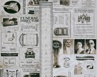 19th Century Funeral Industry Ads • Authentic Mortuary Ephemera Scans • Antiquarian Death History Prints (Digital Download)