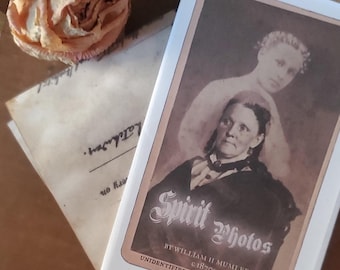 Zine - Spirit Photography Mini Zine Victorian Ghost Photos, William Mumler Oddities Collectible