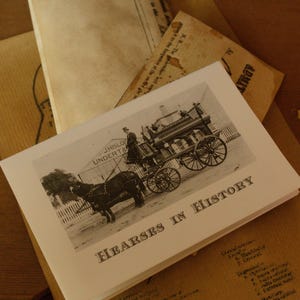 Zine - Funeral Hearses Throughout History, 8 Photos Mini Zine