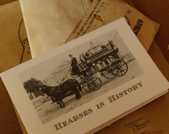 Zine - Funeral Hearses Throughout History, 8 Photos Mini Zine